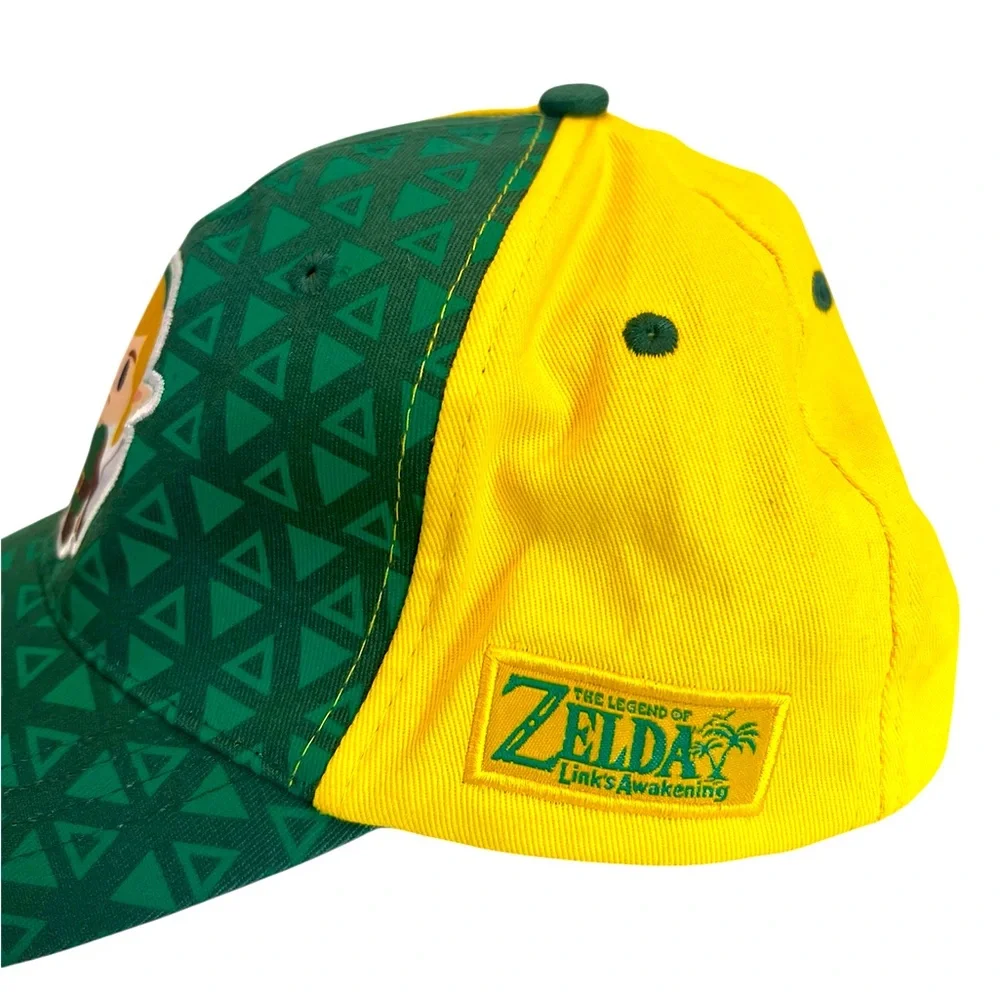 Vivid Green/Yellow “The Legend of Zelda—Link’s Awakening”SnapBack Baseball Hat